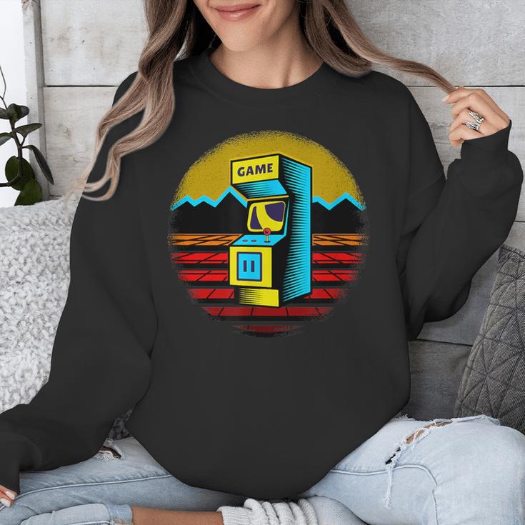 Arcade Game Machine Nostalgia Retro Gamer 80s 90s Unisex Sweatshirt Arcade Game Machine Nostalgia Retro Gamer 80s 90s Unisex Sweatshirt