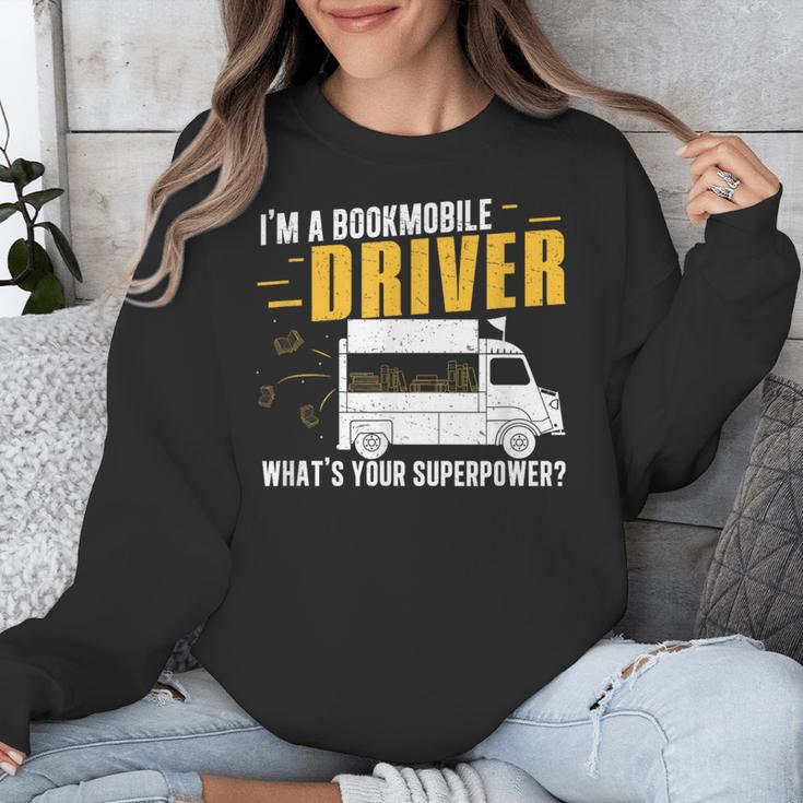 Awesome Bookmobile Driver What's Your Superpower Book Wagon Unisex Sweatshirt Awesome Bookmobile Driver What's Your Superpower Book Wagon Unisex Sweatshirt