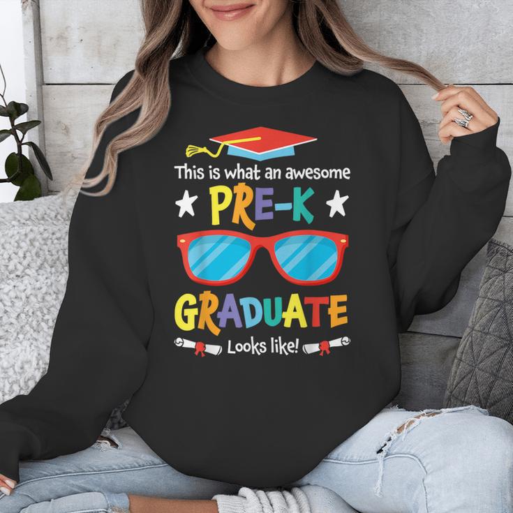 What An Awesome Pre-K Graduate Looks Like 2025 Graduation Unisex Sweatshirt