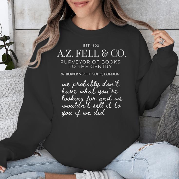 Aziraphale's Bookshop AZ Fell And Co Literary Antiquarian Unisex Sweatshirt