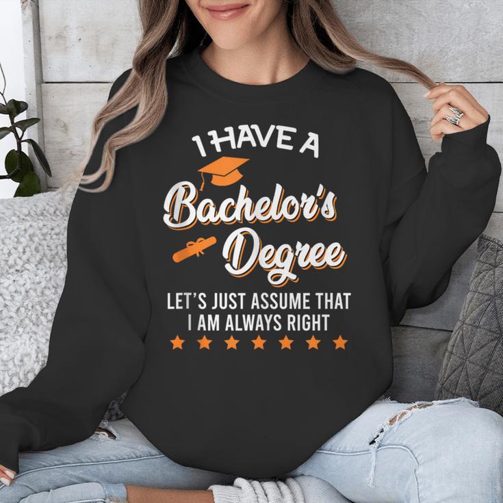 Bachelor Graduation 2026 Always Right Bachelor Degree Unisex Sweatshirt