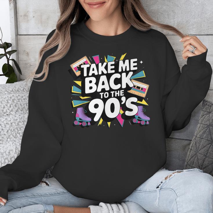 Take Me Back To The 90s Retro Nostalgia Unisex Sweatshirt
