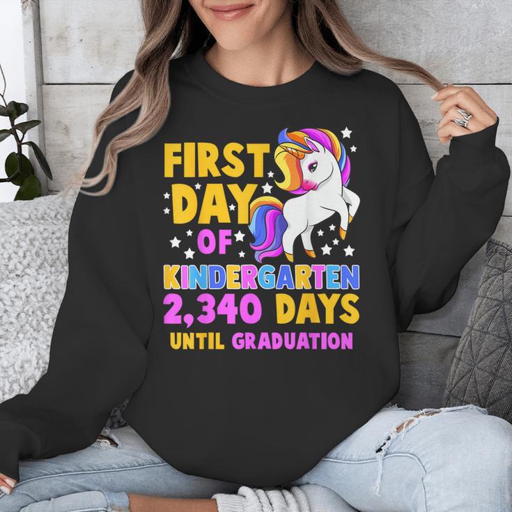 Back To School First Day Of Kindergarten Graduation Unicorn Unisex Sweatshirt