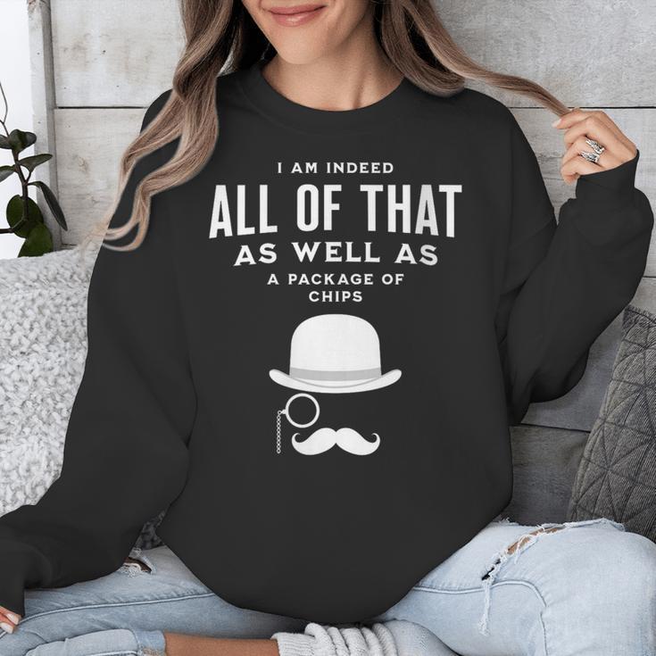 All Of That Bag Chips 1990s Nostalgia Saying British Unisex Sweatshirt