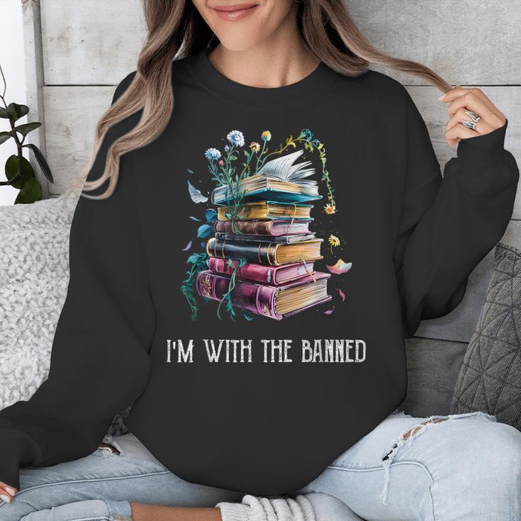 Im With The Banned Book Readers Librarians Read Banned Books Unisex Sweatshirt Im With The Banned Book Readers Librarians Read Banned Books Unisex Sweatshirt