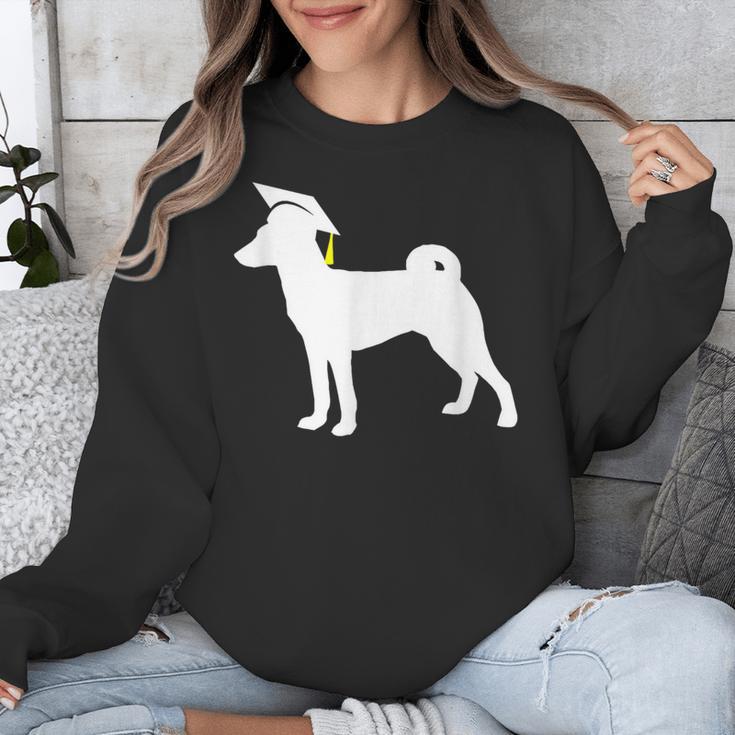 Basenji Graduation Dog Graduate Unisex Sweatshirt