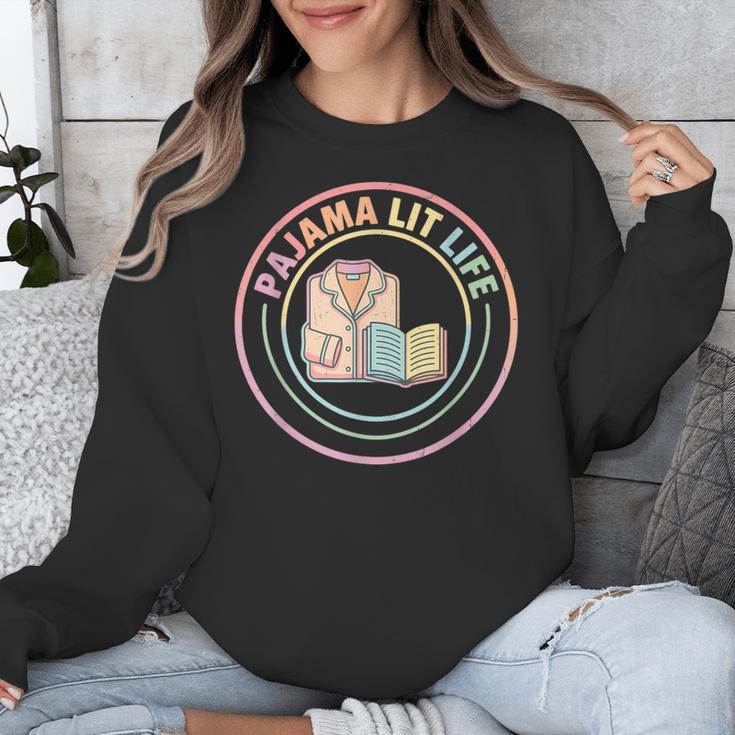 Bedtime Book Lover Reading Pajamas Unisex Sweatshirt