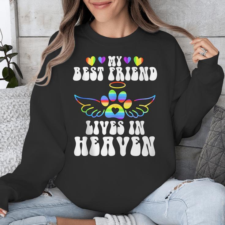 My Best Friend Lives In Heaven Pet Memorial In Memory Of Pet Unisex Sweatshirt My Best Friend Lives In Heaven Pet Memorial In Memory Of Pet Unisex Sweatshirt