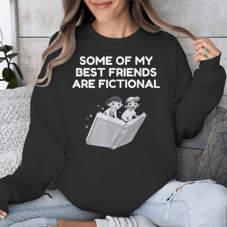 Some Of My Best Friends Are Fictional Book Lover Nerd Unisex Sweatshirt