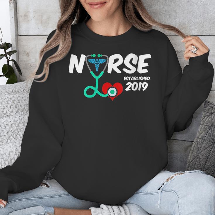 Best Nurse Graduation- RN Nurse Established 2019 LPN Unisex Sweatshirt
