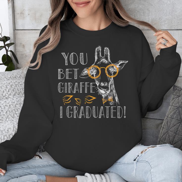 You Bet Giraffe I Graduated Graduation Gift Unisex Sweatshirt