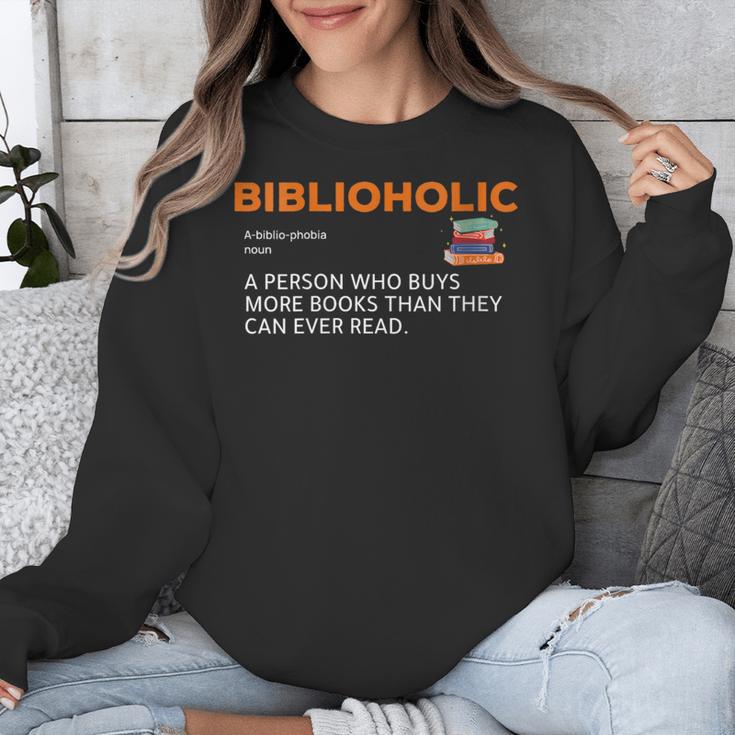 Biblioholic Definition Reading Nerd Book Lovers Geek Unisex Sweatshirt Biblioholic Definition Reading Nerd Book Lovers Geek Unisex Sweatshirt
