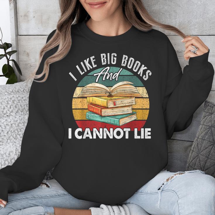 I Like Big Books Librarian Reading Teacher Book Lover Unisex Sweatshirt