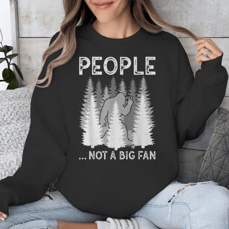 Bigfoot People Not a Big Fan Sasquatch Introvert Unisex Sweatshirt Bigfoot People Not a Big Fan Sasquatch Introvert Unisex Sweatshirt