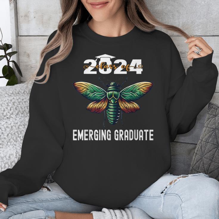 Biology Class Of 2024 Emerging Graduation For Him Unisex Sweatshirt