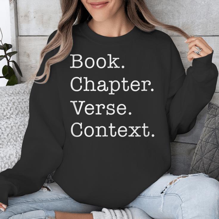 Book Chapter Verse Context Theology Christian Reformed Unisex Sweatshirt