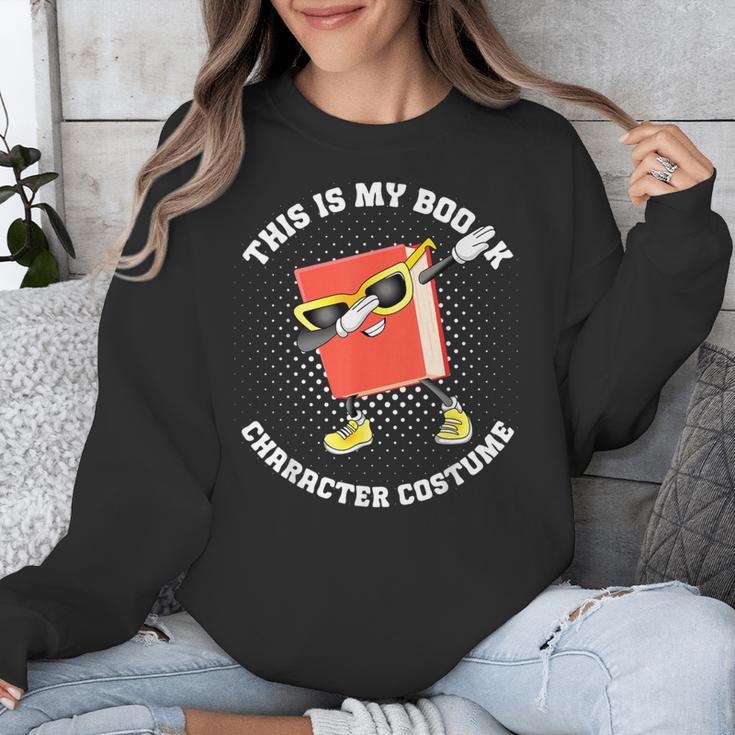 This Is My Book Character Costume- Dabbing Book Kids Unisex Sweatshirt