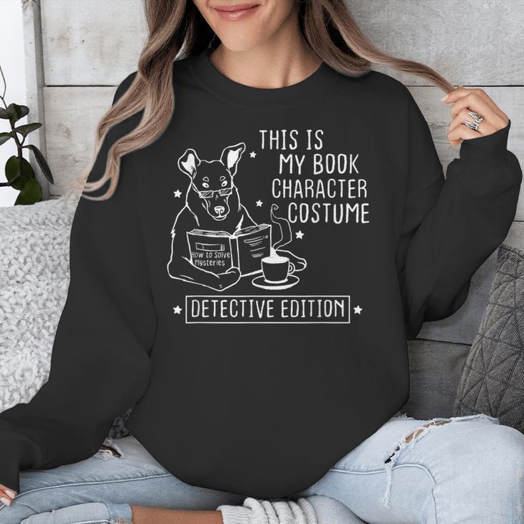 This Is My Book Character Costume Dog Reading a Book Unisex Sweatshirt