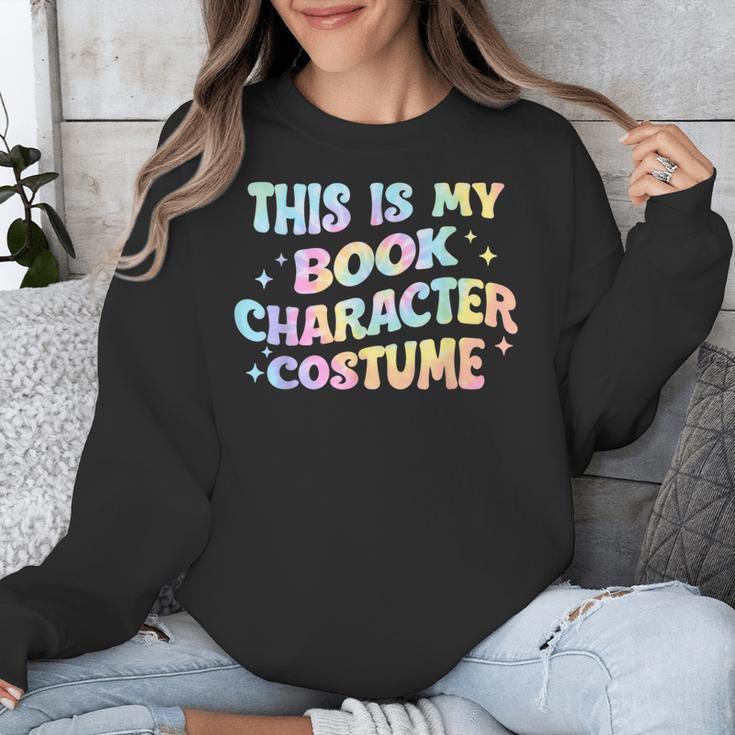 This Is My Book Character Costume Book Lover Groovy Unisex Sweatshirt This Is My Book Character Costume Book Lover Groovy Unisex Sweatshirt