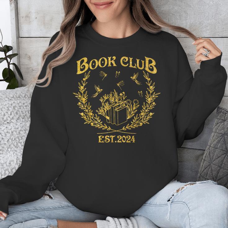 Book Club Since Reading Club EST 2024 Book Lover Social Club Unisex Sweatshirt