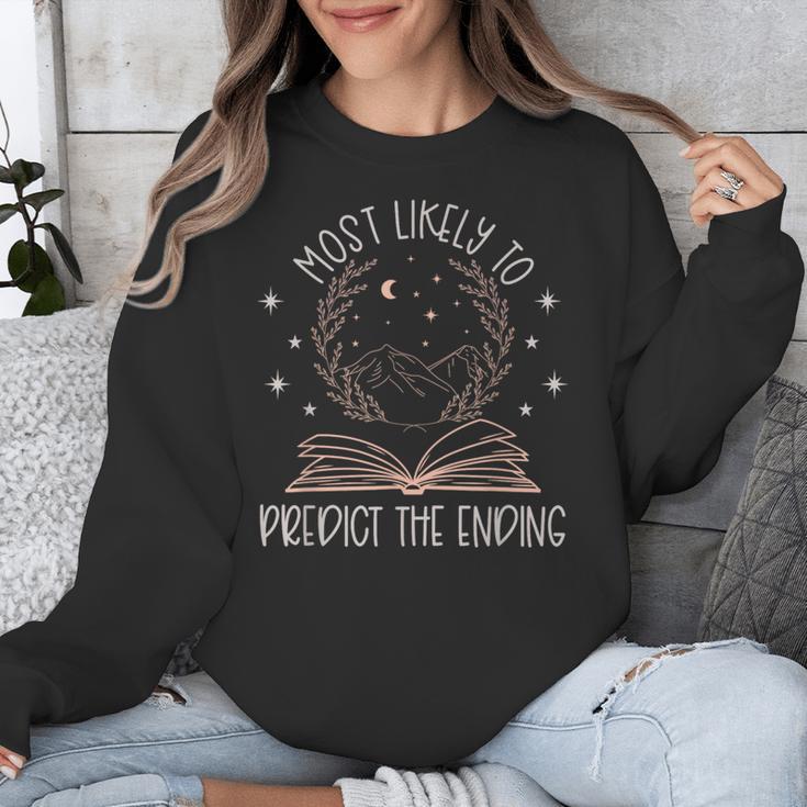 Book Club Shirts For Women Most Likely To Predict End Unisex Sweatshirt