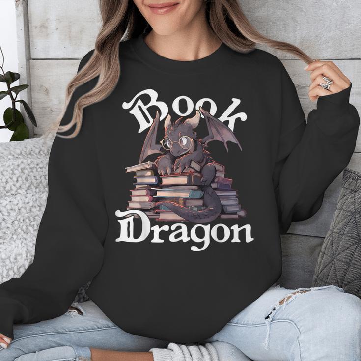 Book Dragon Book Lover Bookworm Book Reader Librarian Unisex Sweatshirt Book Dragon Book Lover Bookworm Book Reader Librarian Unisex Sweatshirt
