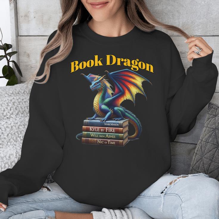 Book Dragon Mark Minson's Books Unisex Sweatshirt
