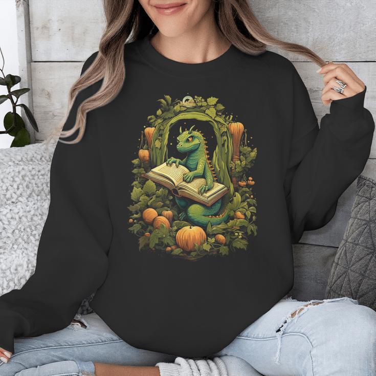Book Dragon Reading Books Bookworm Fantasy Unisex Sweatshirt Book Dragon Reading Books Bookworm Fantasy Unisex Sweatshirt