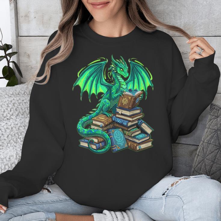 Book Dragon Reading Fantasy Unisex Sweatshirt Book Dragon Reading Fantasy Unisex Sweatshirt