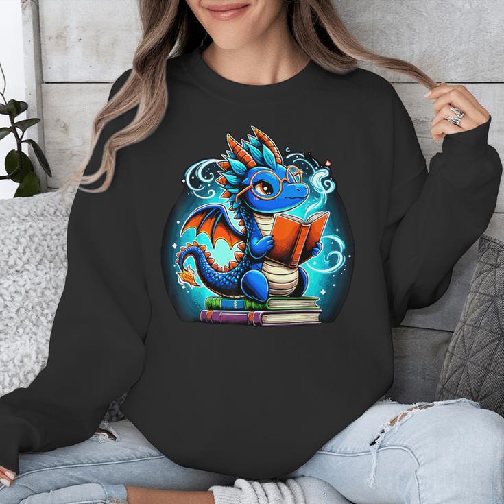 Book Dragon Reading Lover Unisex Sweatshirt