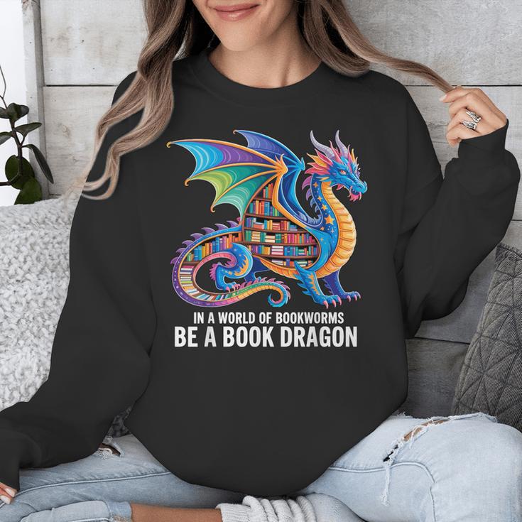 Be a Book Dragon Reading Unisex Sweatshirt