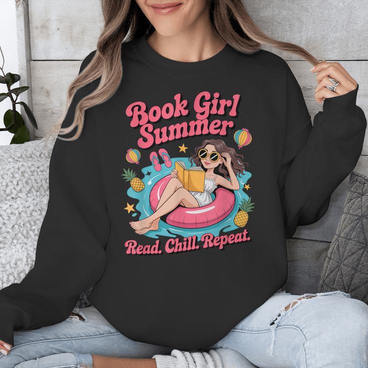 Book Girl Summer Beach Vacation Book Lover Unisex Sweatshirt Book Girl Summer Beach Vacation Book Lover Unisex Sweatshirt