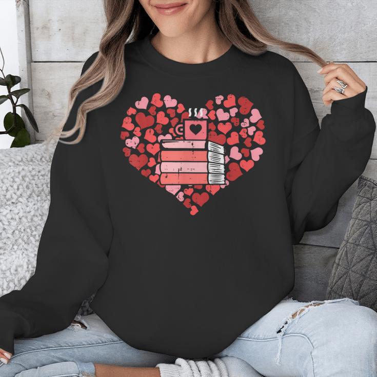 Book Heart Cute Read Book Reading Librarian Across America Unisex Sweatshirt