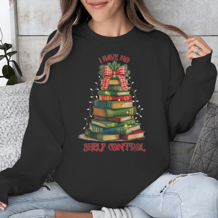 Book Lover Christmas Tree I Have No Shelf Control Unisex Sweatshirt