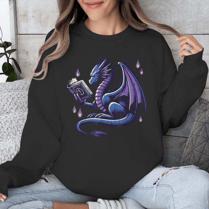 Book Lover Dragon Reading Cool Fantasy Women Girls Kids Men Unisex Sweatshirt Book Lover Dragon Reading Cool Fantasy Women Girls Kids Men Unisex Sweatshirt