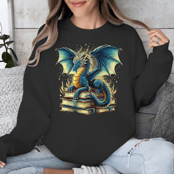 Book Lover Reading Fantasy Dragon Unisex Sweatshirt Book Lover Reading Fantasy Dragon Unisex Sweatshirt