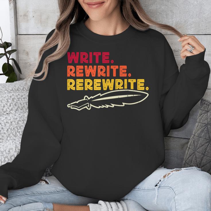 Book Writer Quote Author Journalist Rewrite Novelist Unisex Sweatshirt Book Writer Quote Author Journalist Rewrite Novelist Unisex Sweatshirt