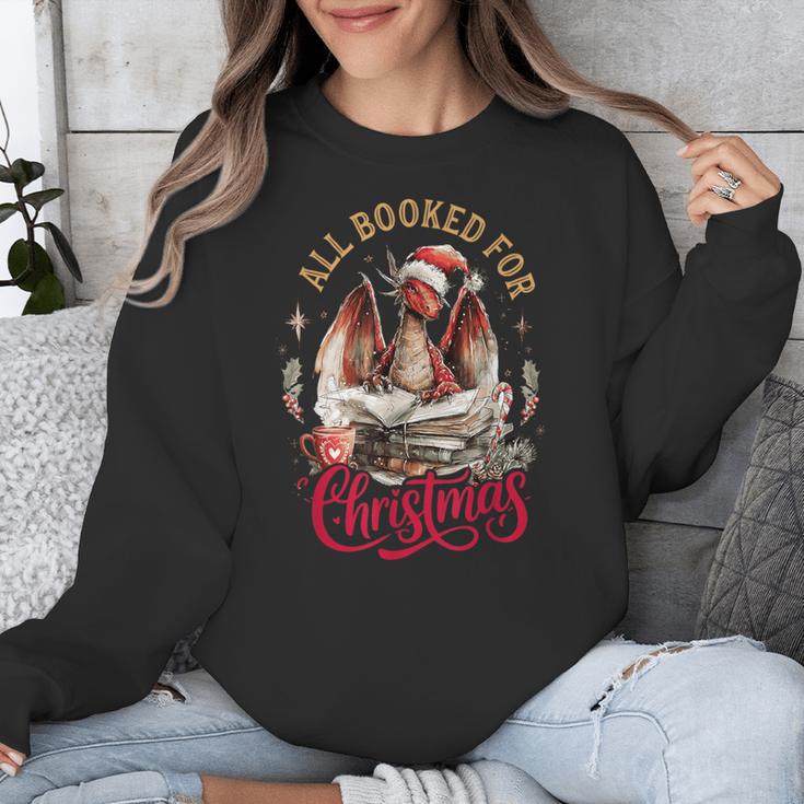 All Booked For Christmas Dragon Unisex Sweatshirt