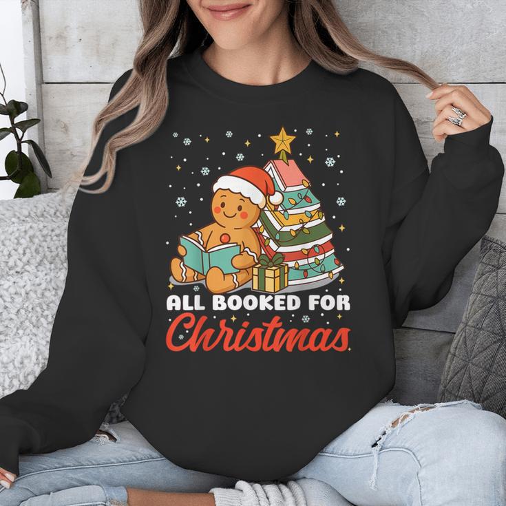 All Booked For Christmas Gingerbread Christmas Tree Book Kid Unisex Sweatshirt All Booked For Christmas Gingerbread Christmas Tree Book Kid Unisex Sweatshirt