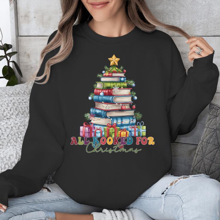 All Booked For Christmas Teacher Reading Student Bookworm Unisex Sweatshirt All Booked For Christmas Teacher Reading Student Bookworm Unisex Sweatshirt