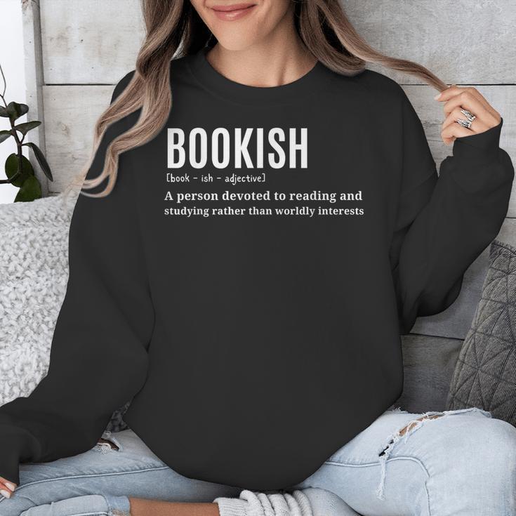 Bookish Definition Hilarious Bookworm Book Lover Reading Bookworm -Adults - Small Short Sleeve T-Shirt Unisex Sweatshirt