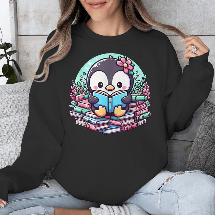 Bookish Penguin Heart A Readers Love Penguins Unisex Sweatshirt Bookish Penguin Heart A Readers Love Penguins Unisex Sweatshirt