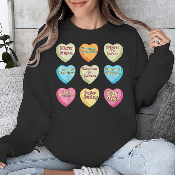 Bookish Romance Tropes Smut Reader Spicy Book Lover Unisex Sweatshirt Bookish Romance Tropes Smut Reader Spicy Book Lover Unisex Sweatshirt