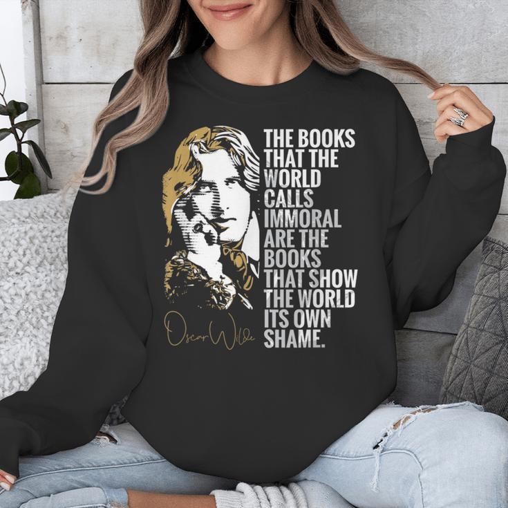 Books Called Immoral World's Shame Dorian Gray Oscar Wilde Unisex Sweatshirt