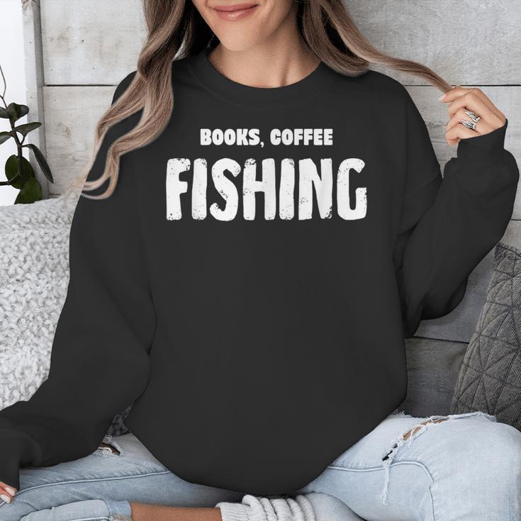 Books Coffee Fishing Unisex Sweatshirt
