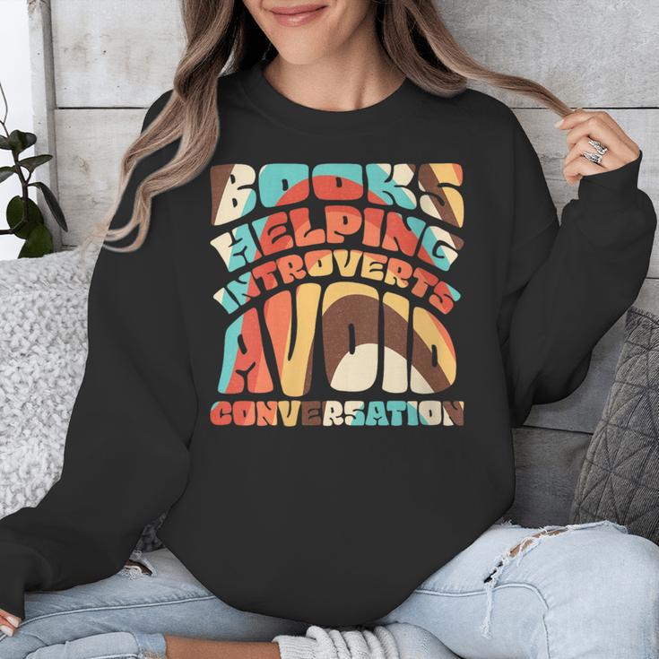 Books Helping Introverts Avoid Conversation Unisex Sweatshirt Books Helping Introverts Avoid Conversation Unisex Sweatshirt