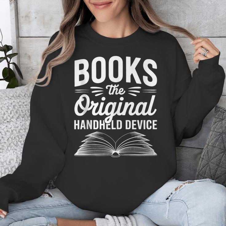 Books The Original Handheld Device Book Reading Unisex Sweatshirt