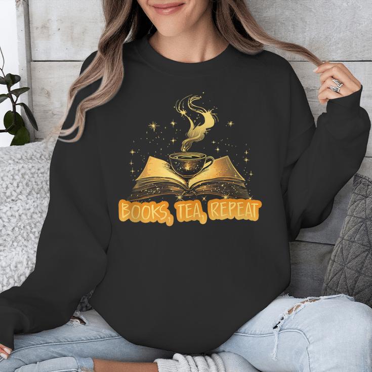Books Tea Repeat Unisex Sweatshirt