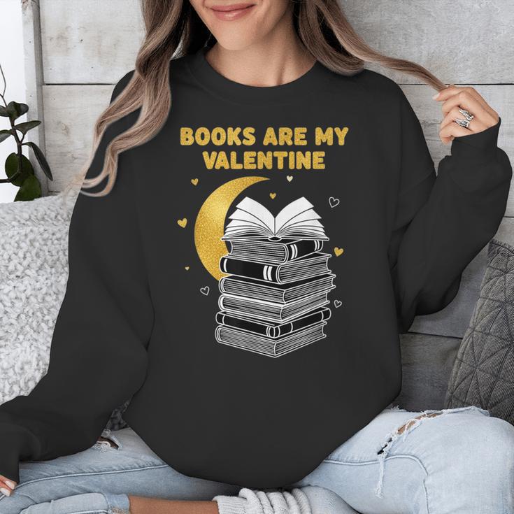 Books Are My Valentine Cute Book Lover Valentine's Day Unisex Sweatshirt Books Are My Valentine Cute Book Lover Valentine's Day Unisex Sweatshirt