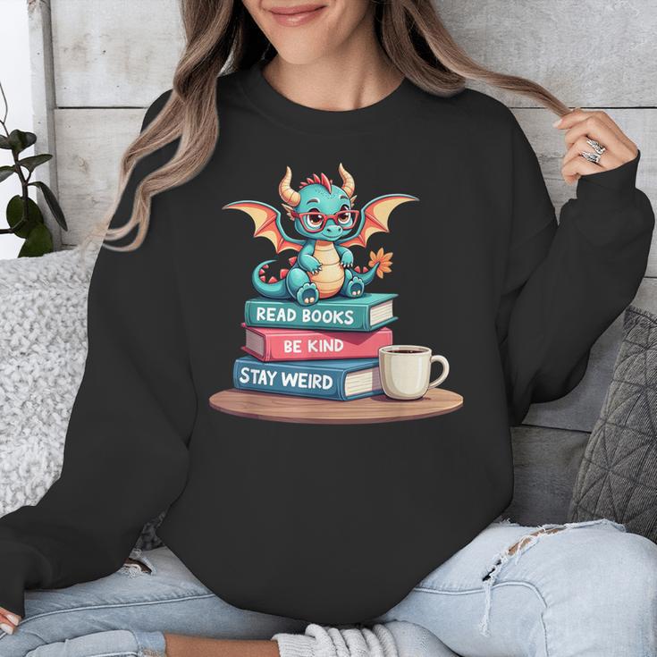 Bookworm Book Dragon Read Books Be Kind Stay Weird Unisex Sweatshirt Bookworm Book Dragon Read Books Be Kind Stay Weird Unisex Sweatshirt